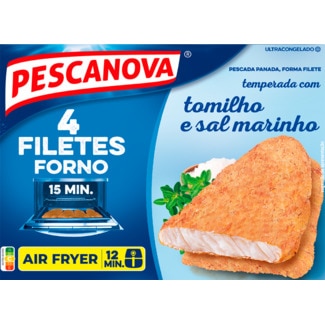 Pescanova Filetes de Pescada Tomilho e Sal Marinho embalagem 400 g