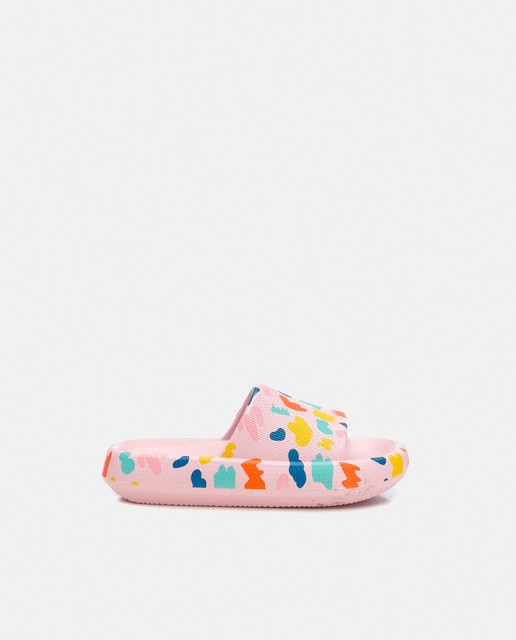 Chanclas de niña tipo pala con print