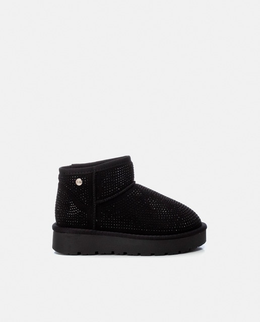 Botas de niña en plataforma con pelo