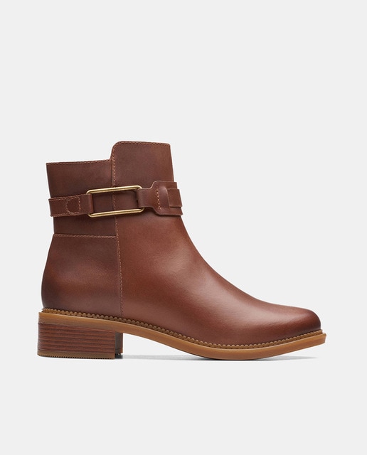 Botines Maye Bella de mujer en cuero con suela TPR