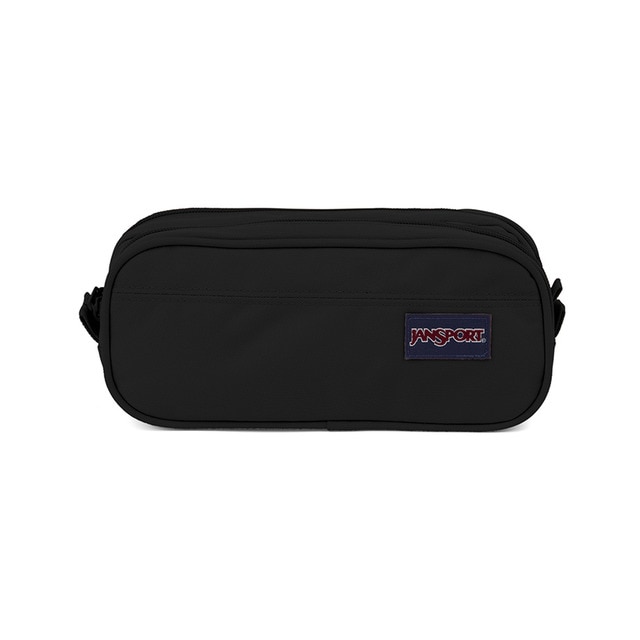 Estuche con dos compartimentos Large Accessory Pouch Jansport Negro.