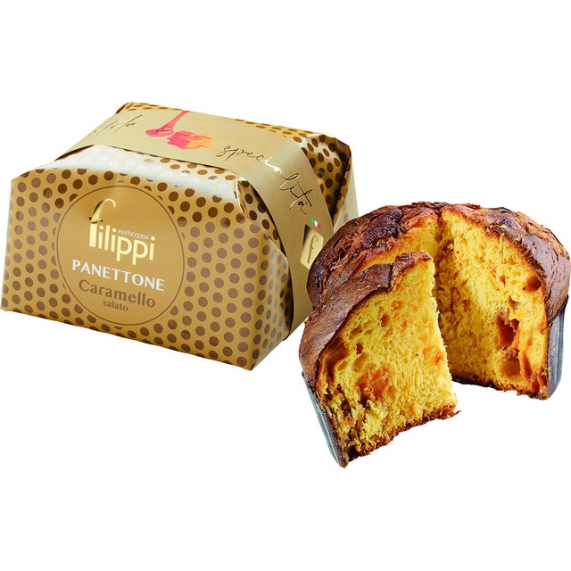Panettone con caramelo salado Filippi