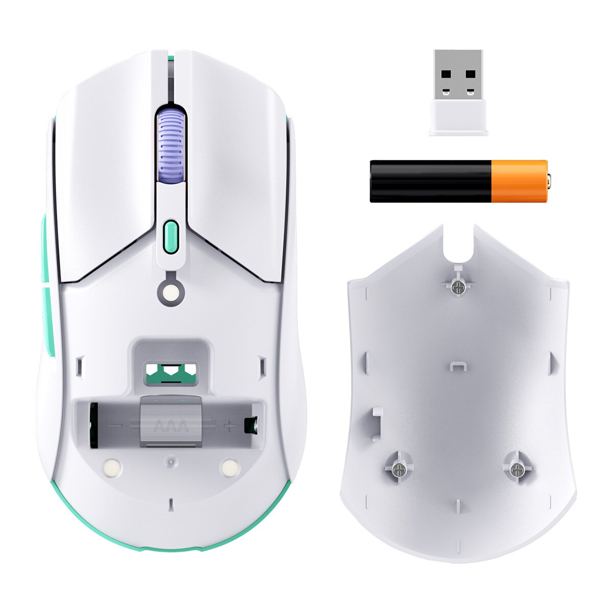 Rato Gaming sem Fios HyperX Pulsefire Haste 2 Core - Branco Branco-8