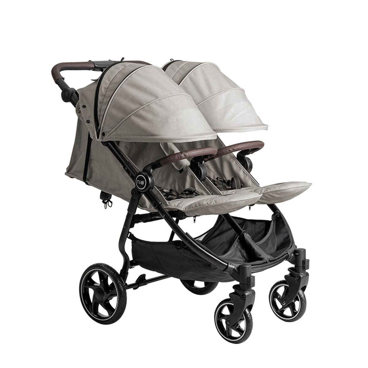 Carrinho de Passeio para Gémeos Vent Twin + Bege-6