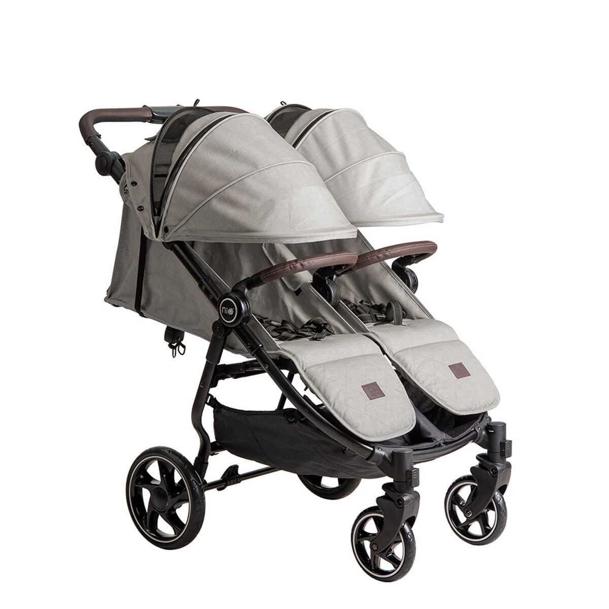 Carrinho de Passeio para Gémeos Vent Twin + Bege-5