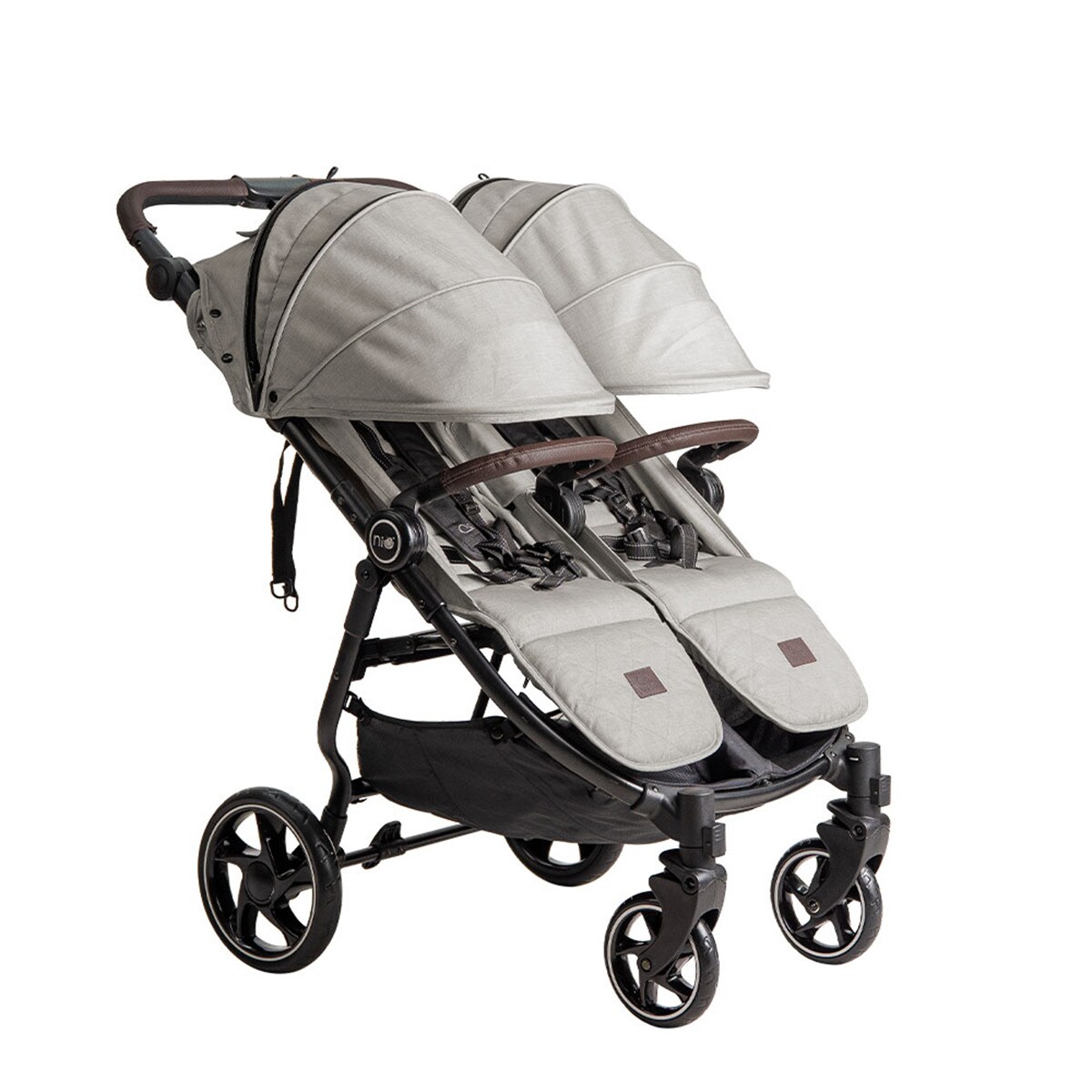 Carrinho de Passeio para Gémeos Vent Twin + Bege-3