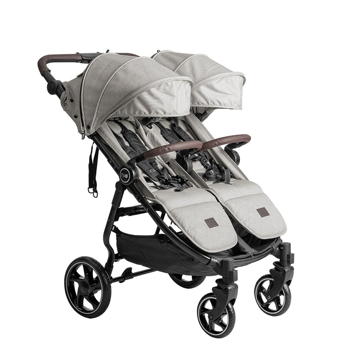 Carrinho de Passeio para Gémeos Vent Twin + Bege-2