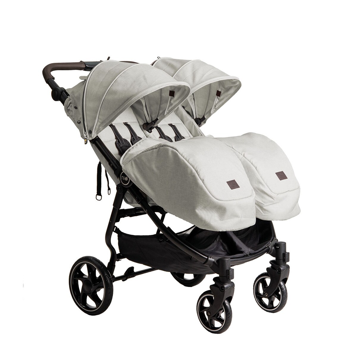 Carrinho de Passeio para Gémeos Vent Twin + Bege-13