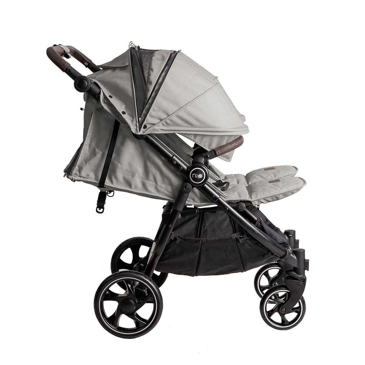 Carrinho de Passeio para Gémeos Vent Twin + Bege-9