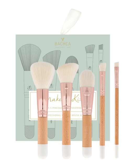 Bachca – Estuche de regalo de 5 brochas de maquillaje profesionales Bachca.