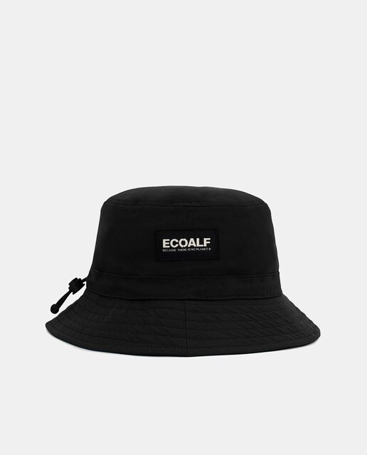 Gorro de lluvia de poliester reciclado color negro