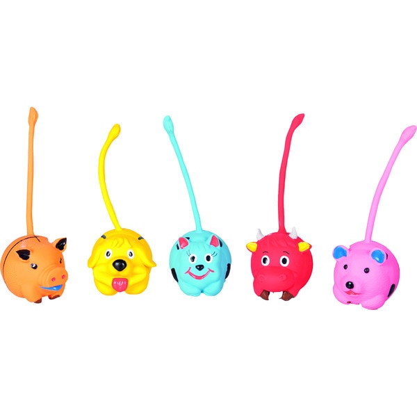 Latex dog toy assorted models measuring 7x16 1 each