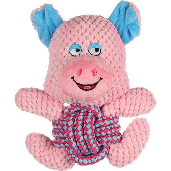 juguete para perros de peluche con cuerda Cerdo Farmi 1 unidad