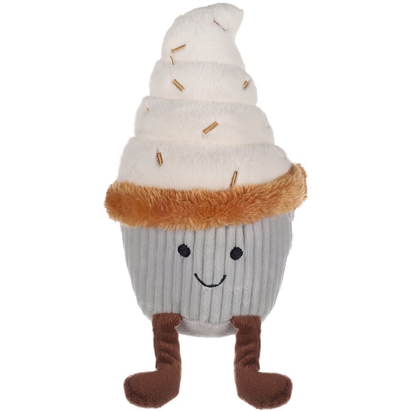 Grey Ice Cream soft toy for dogs 1 each