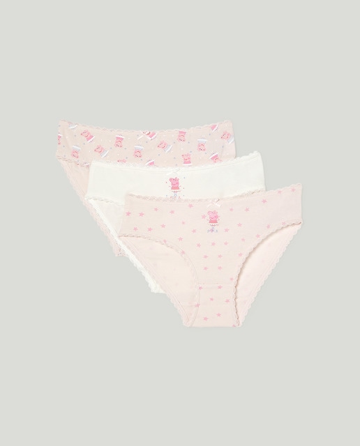 Pack tres bragas de niña  Peppa Pig