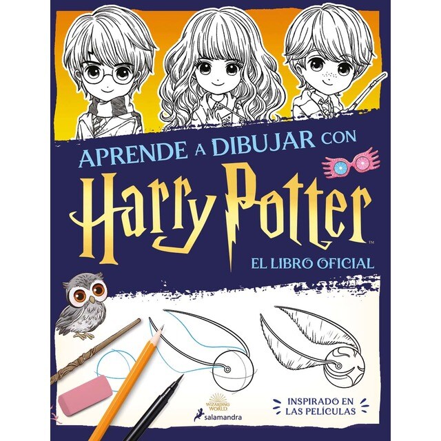 Aprende a dibujar con Harry Potter (libro oficial): Inspirado en las películas (Tapa blanda)