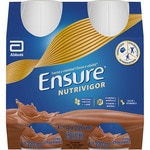 Nutrivigor Nahrungsergänzungsmittel für Erwachsene Pack 4x220 ml Schokoladengeschmack mit HMB, Proteinen, Vitaminen und Mineralstoffen