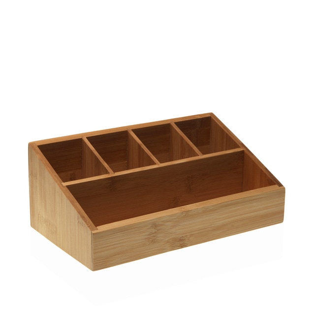 Organizador con 5 compartimentos Bambú Versa