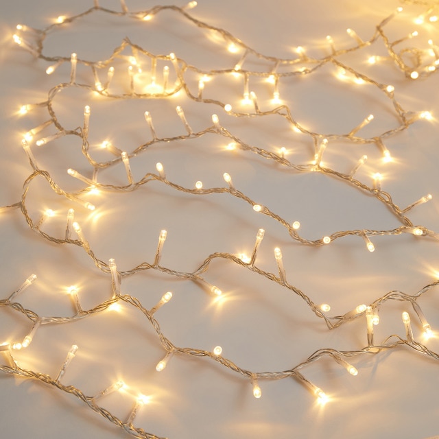 Guirnalda para árbol transparente con luces LED para exterior Navidad El Corte Inglés