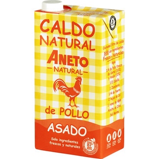 ANETO roast chicken stock 100% natural gluten-free and lactose-free container 1 l