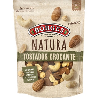 BORGES Natura crunchy toasted mixed nuts bag 170 g