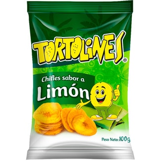 TORTOLINES chifles sabor limón bolsa 100 g