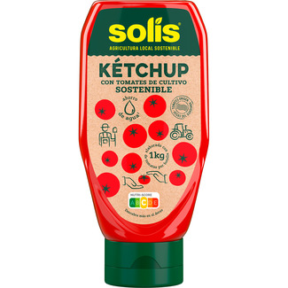 SOLIS ketchup con tomates de cultivo sostenible envase 550 g