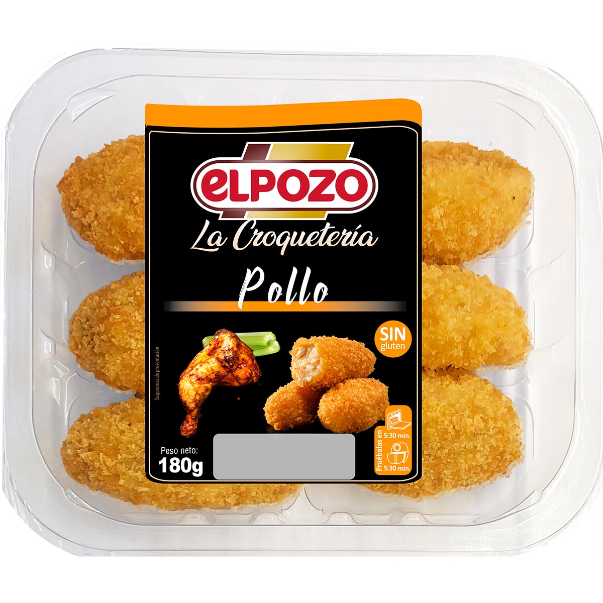 La Croquetería croquetas de pollo sin gluten bandeja 180 g · ELPOZO · Supermercado El Corte
