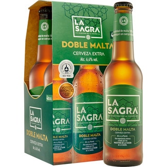 LA SAGRA Double malt craft lager from Toledo 4-pack bottles 33 cl