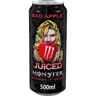 MONSTER ENERGY Energydrink mit Taurin und Ginseng mit Bad Apple-Geschmack Dose 50 cl