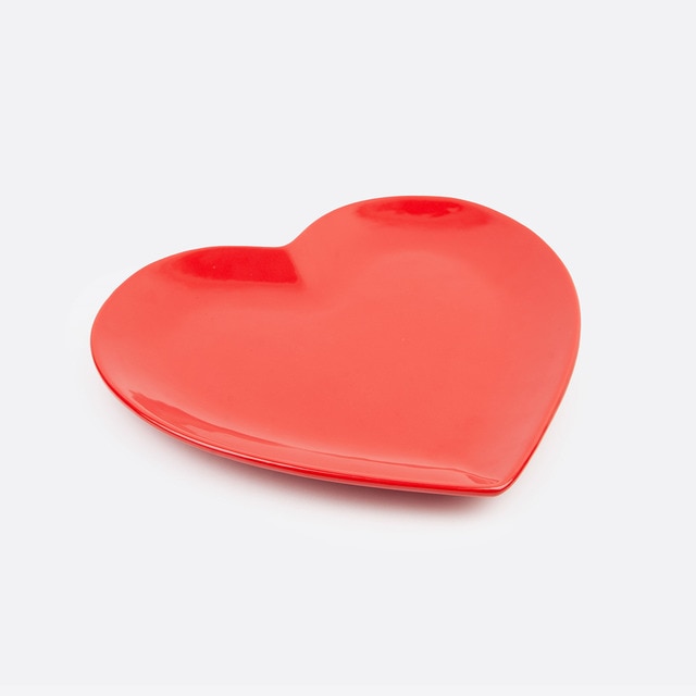 Plato DOIY love rojo.