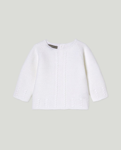 Jersey de bebé con cuello caja y ochos