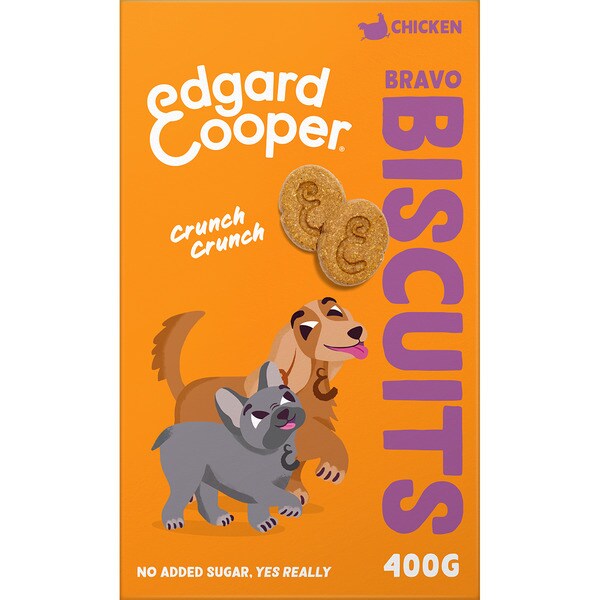 Snack für Hunde Bravo Hühnchenkekse Behälter 400 g