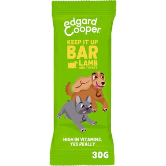 EDGARD&COOPER snack para perros barritas de cordero y pavo envase 30 g