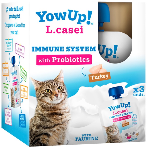 Snack für Katzen Joghurt für das Immunsystem mit Probiotika Pute 3 Verpackungen 85 g