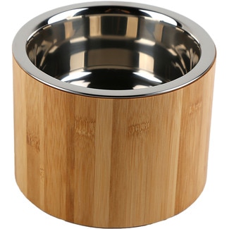 FRED&RITA tilted bamboo dog and cat food bowl 17 cm 1 each