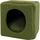 YAGU plain green cube for cats and small dogs 33x33x33 cm 1 each