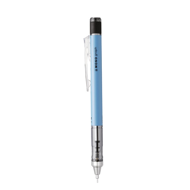 Portaminas profesional MONO Graph 0,7 mm. azul neón Tombow.