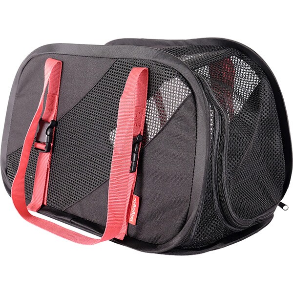 black and black fold-up carrier bag for dogs and cats 1 each
