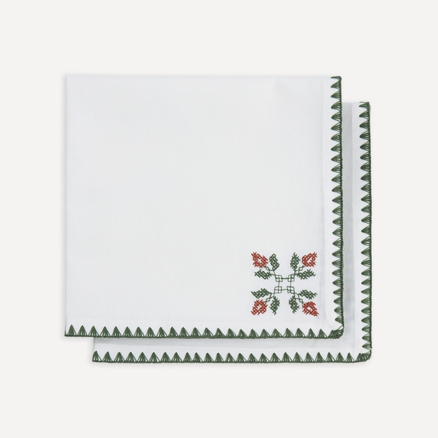 Set 2 servilletas algodón Folk El Corte Inglés