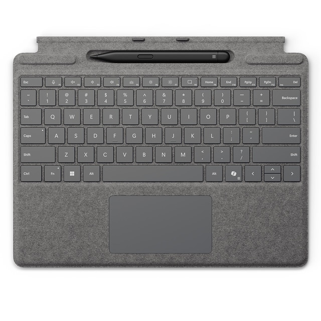 Teclado Microsoft para Surface Pro con Slim Pen - platino