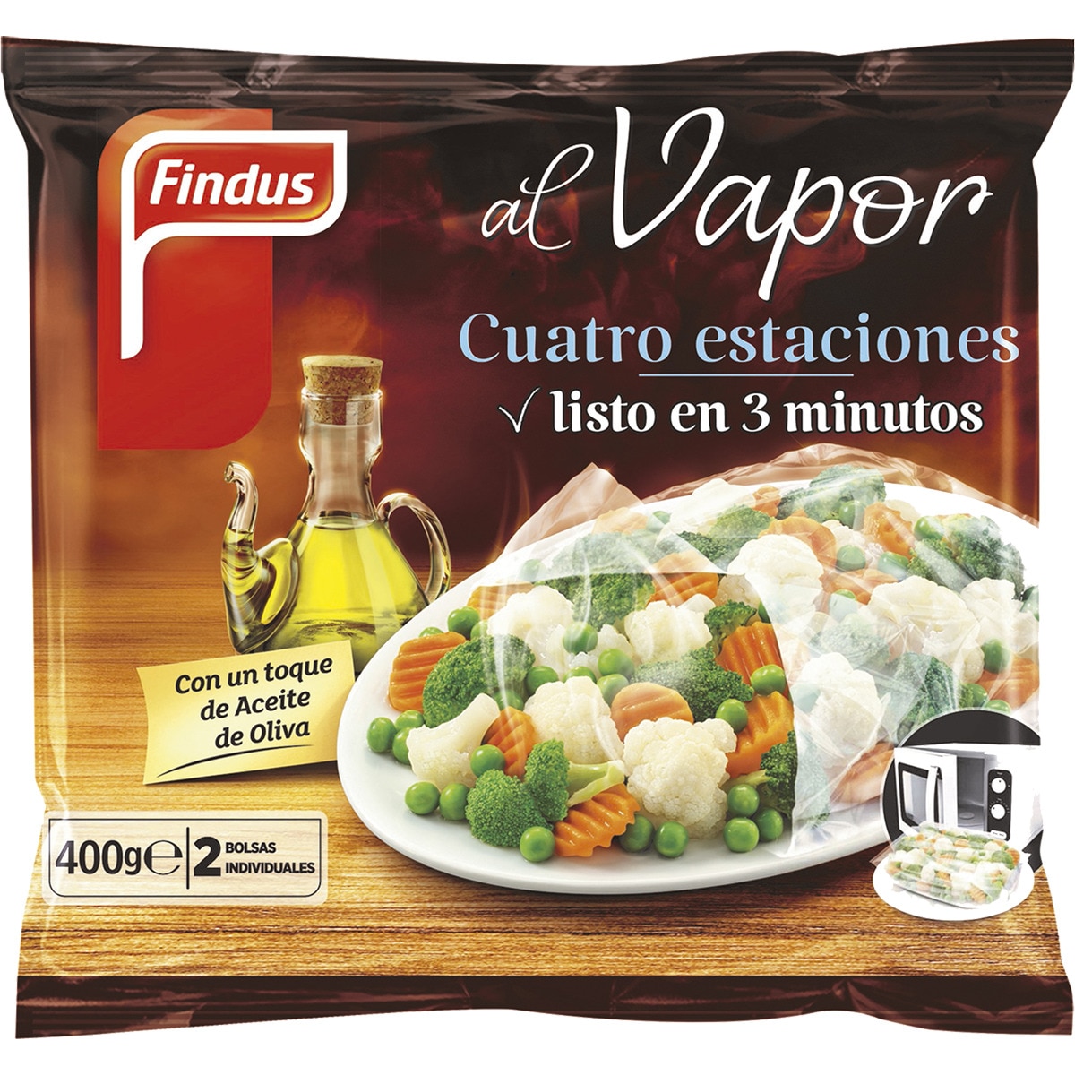 menestra cuatro estaciones al vapor listo en 3 minutos