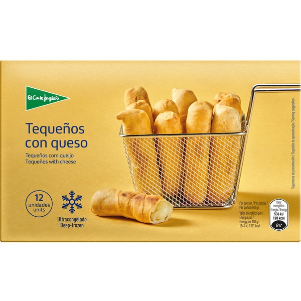 tequeños with cheese for frying 12-pack case 480 g