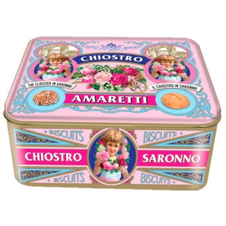 Chiostro di Saronno Bolachas Sortida Amaretti Crunchy e Soft Vintage lata lata 225 g