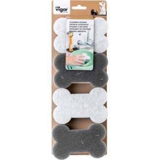 Vigar Esponjas Ossos Pack 4 unidades 1 embalagem