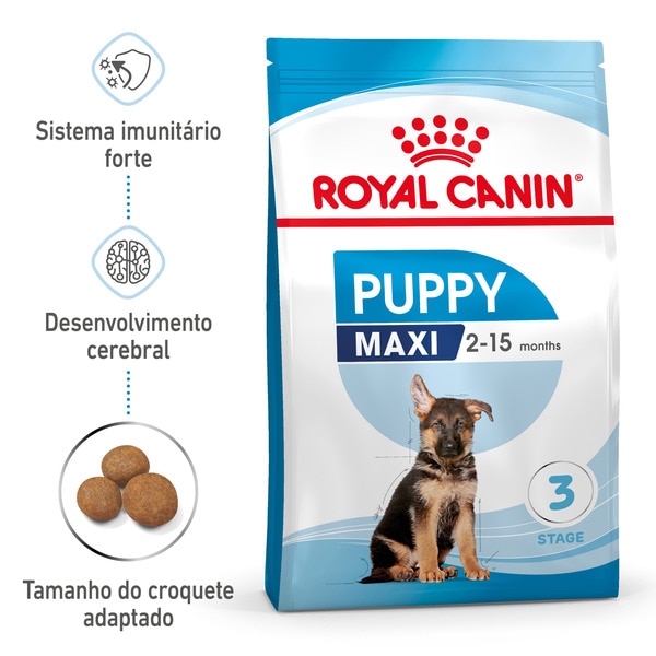 Ração para Cão Maxi Junior a Partir dos 15 Meses dos 25 aos 44 kg embalagem 4 kg