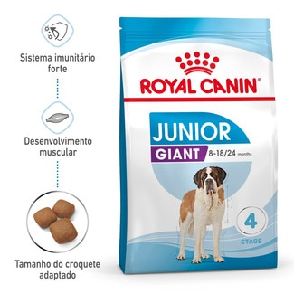 Royal Canin Ração para Cão Giant Junior dos 8 aos 18/24 Meses embalagem 15 kg