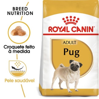 Royal Canin Ração para Cão Pug Carlin Adulto a Partir dos 10 Meses embalagem 1,5 kg