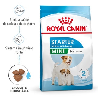 Royal Canin Ração para Cão Mini Starter Mother & Babydog a Partir dos 2 Meses com Mais 10 kg embalagem 4 kg
