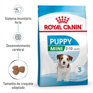 Royal Canin Ração para Cão Mini Junior a Partir dos 10 Meses com Mais de 10 kg embalagem 2 kg